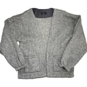 Jaclyn Faye Wool‎ Sweater Jacket OS Handmade USA Gingerland Boutique Coatigan
